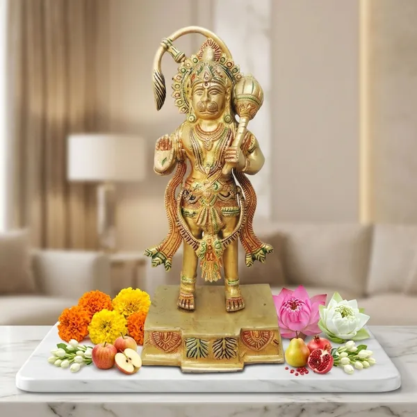 Brass_Showpiece_Hanuman_statnding_Statue_-_4.8x3.3x10.5_Inch_(BS885_A)