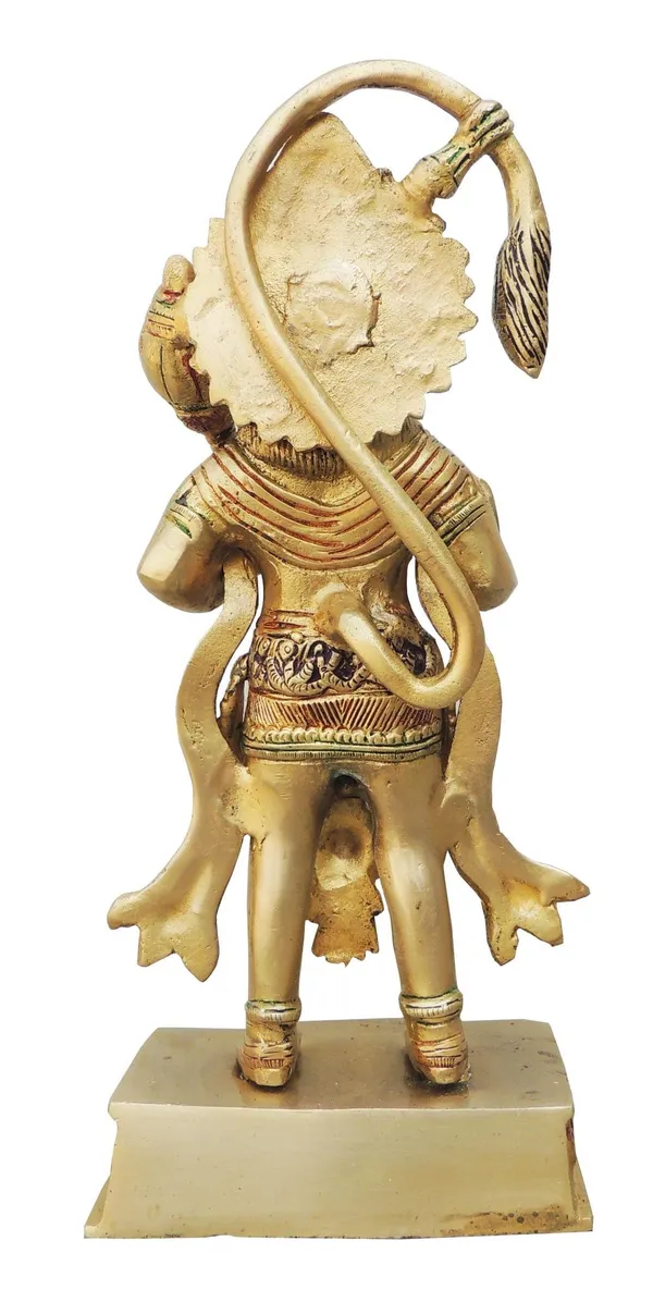 Brass_Showpiece_Hanuman_statnding_Statue_-_4.8x3.3x10.5_Inch_(BS885_A)