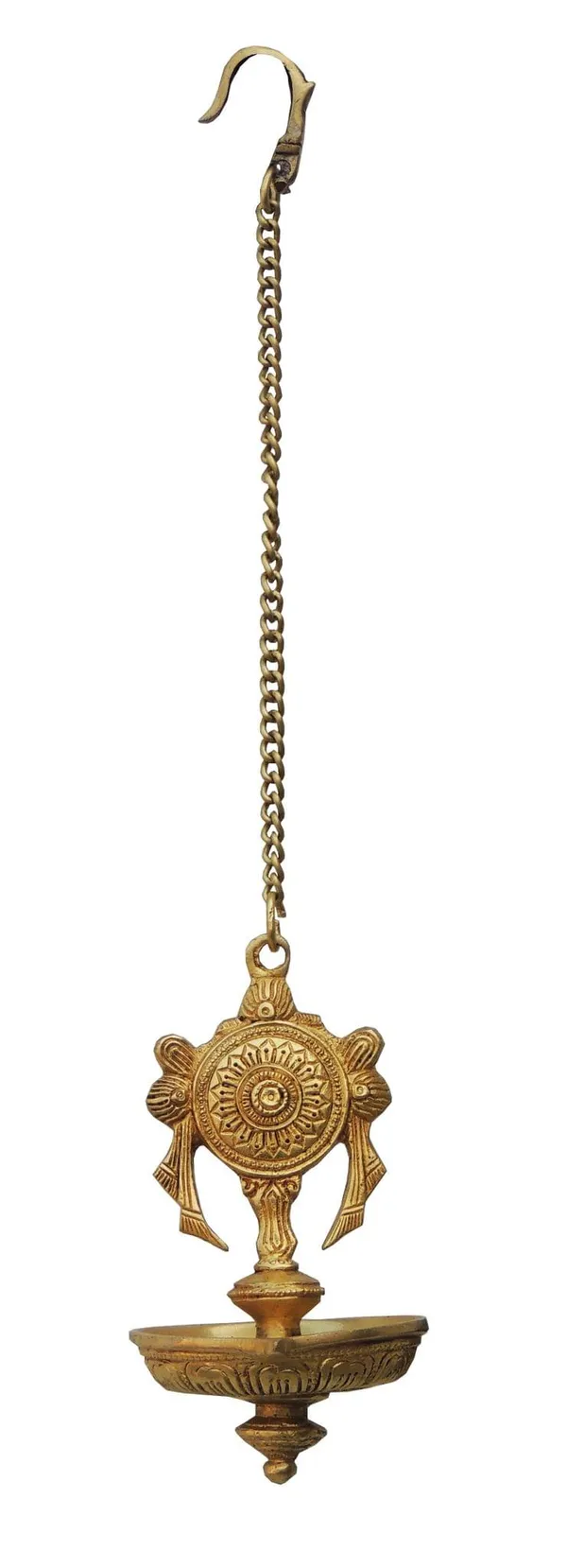 Brass_Wall_Hanging_Shank_Antique_Deepak_-_3.7x3.4x10.5_Inch_(BS899_A)