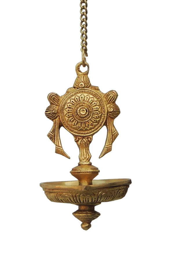 Brass_Wall_Hanging_Shank_Antique_Deepak_-_3.7x3.4x10.5_Inch_(BS899_A)
