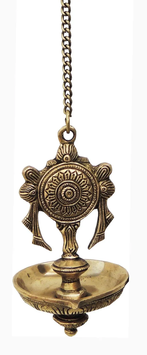 Brass_Wall_Hanging_Shank_Antique_Deepak_-_3.7x3.4x10.5_Inch_(BS899_B)