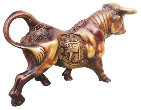 Brass_Table_Decor_Showpiece_Bull_Statue_With_Antique_Finish_-_9x2.5x5_Inch_(BS918_A)