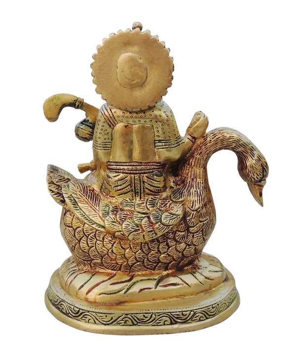 Brass_Showpiece_Saraswati_Ji_on_Swan_God_Idol_Statue_-_6x4x7.2_inch_(BS931_C)