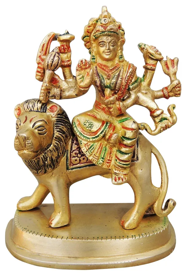Brass_Showpiece_Durga_Ji_God_Idol_Statue_-_4.4x2x5.7_inch_(BS937_A)