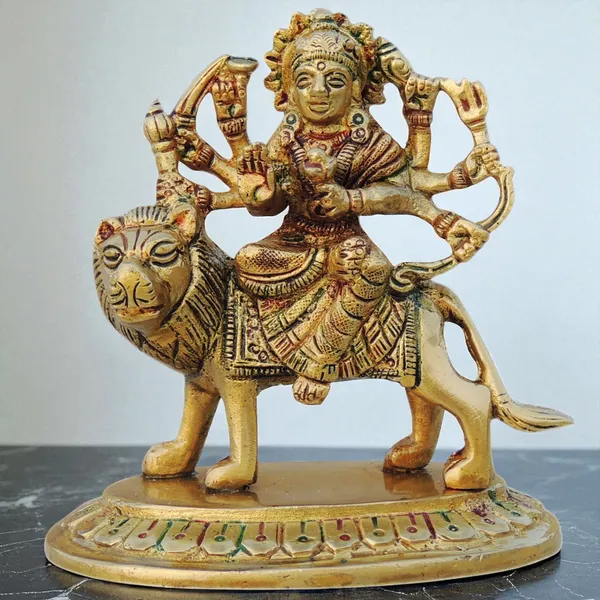 Brass_Showpiece_Durga_Ji_God_Idol_Statue_-_4x2.5x4_Inch_(BS937_O)