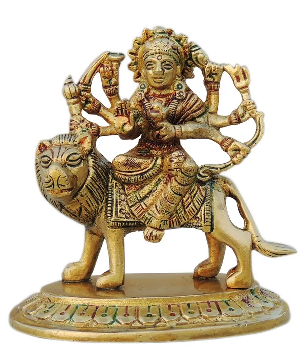 Brass_Showpiece_Durga_Ji_God_Idol_Statue_-_4x2.5x4_Inch_(BS937_O)