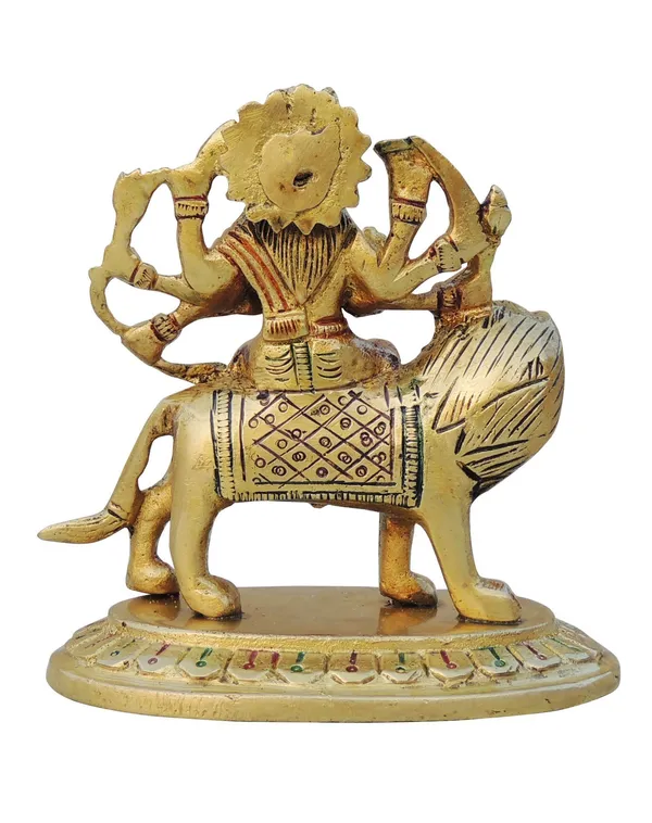 Brass_Showpiece_Durga_Ji_God_Idol_Statue_-_4x2.5x4_Inch_(BS937_O)