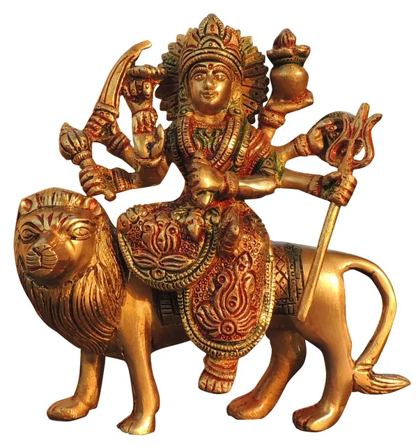 Brass_Showpiece_Durga_Ji_God_Idol_Statue_-_5.5x2.5x6.5_Inch_(BS937_Q)