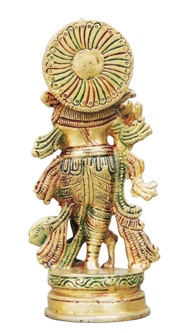 Brass_Krishna_Colour_Statue-3.3x2.5x6.8_(BS938_A)