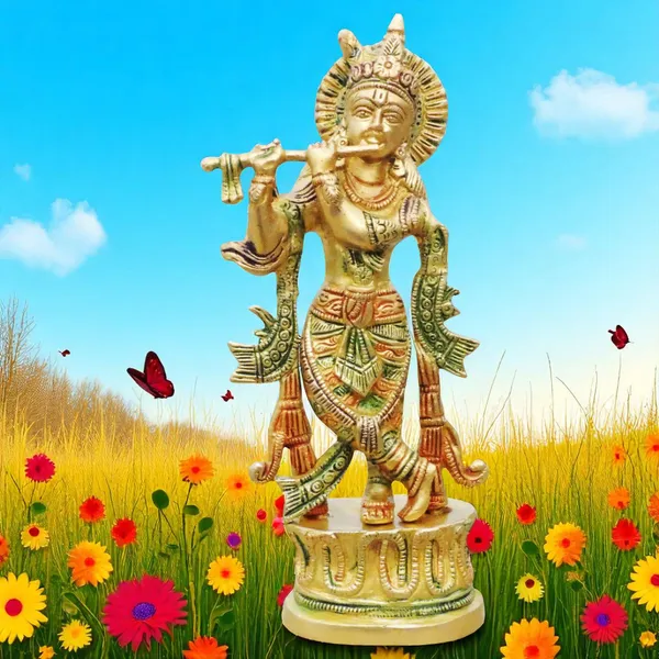 Brass_Krishna_Colour_Statue-3.5x2x8.5_(BS938_B)