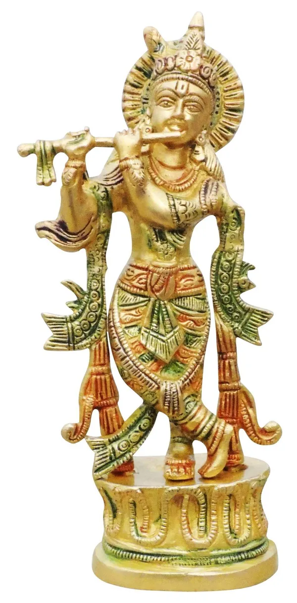 Brass_Krishna_Colour_Statue-3.5x2x8.5_(BS938_B)