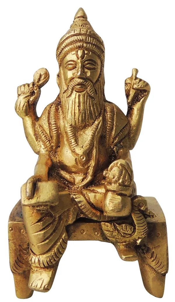 Brass_Showpiece_Vishwakarma_Statue_-_2x2x4_Inch_(BS957_C)