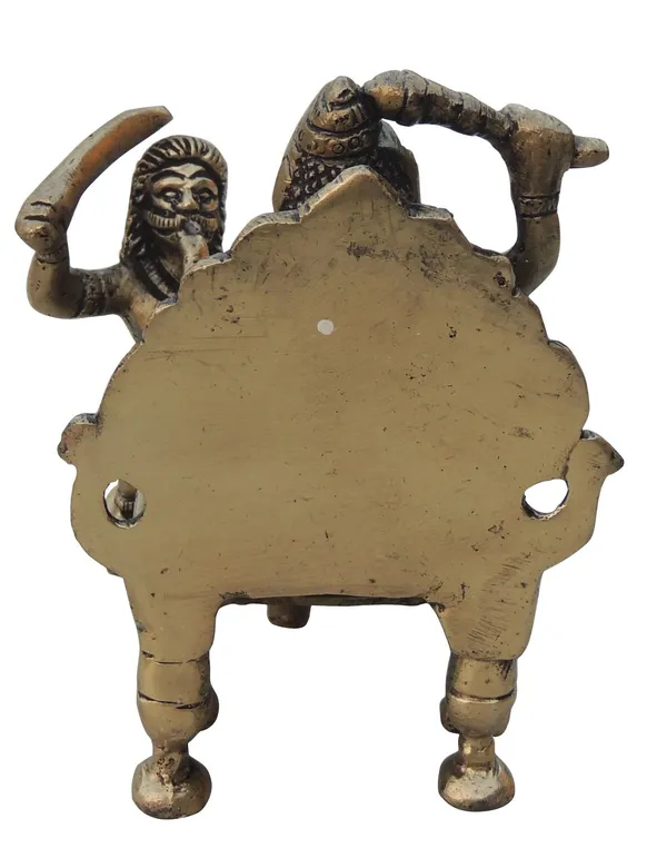 Brass_Showpiece_Baglamukhi_Statue_-_3.2x3x5_Inch_(BS967_A)