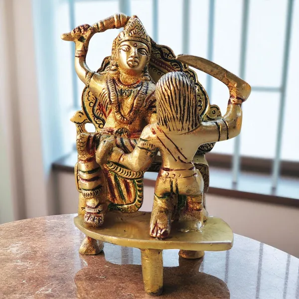 Brass_Showpiece_Baglamukhi_Statue_-_3.2x2.6x4.6_Inch_(BS967_B)