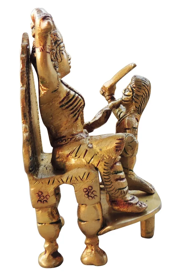 Brass_Showpiece_Baglamukhi_Statue_-_3.2x2.6x4.6_Inch_(BS967_B)