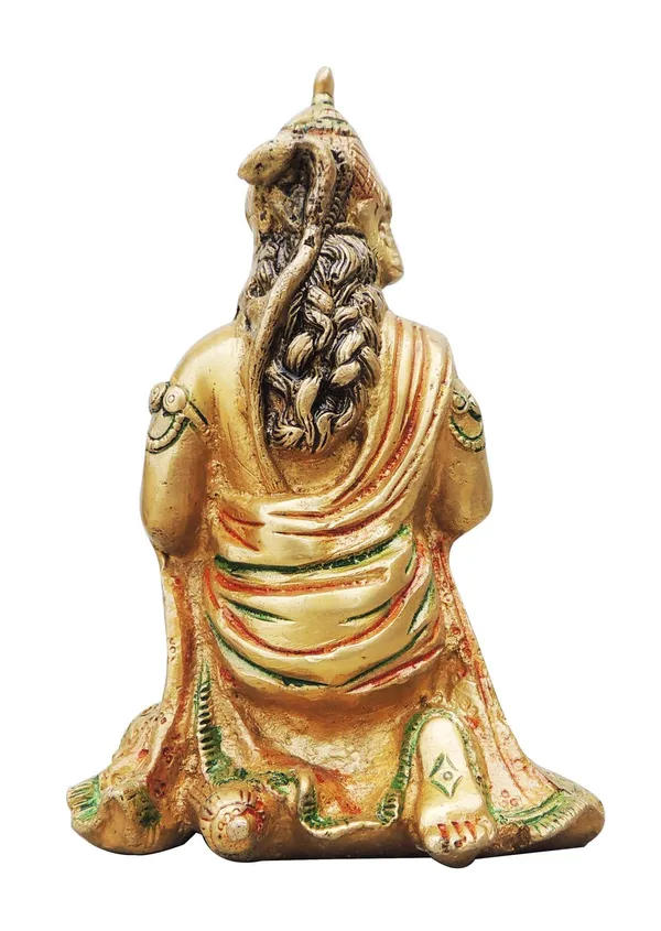 Brass_Showpiece_Hanuman_Ji_Statue_-_3.9x2.8x6.1_Inch_(BS970_C)