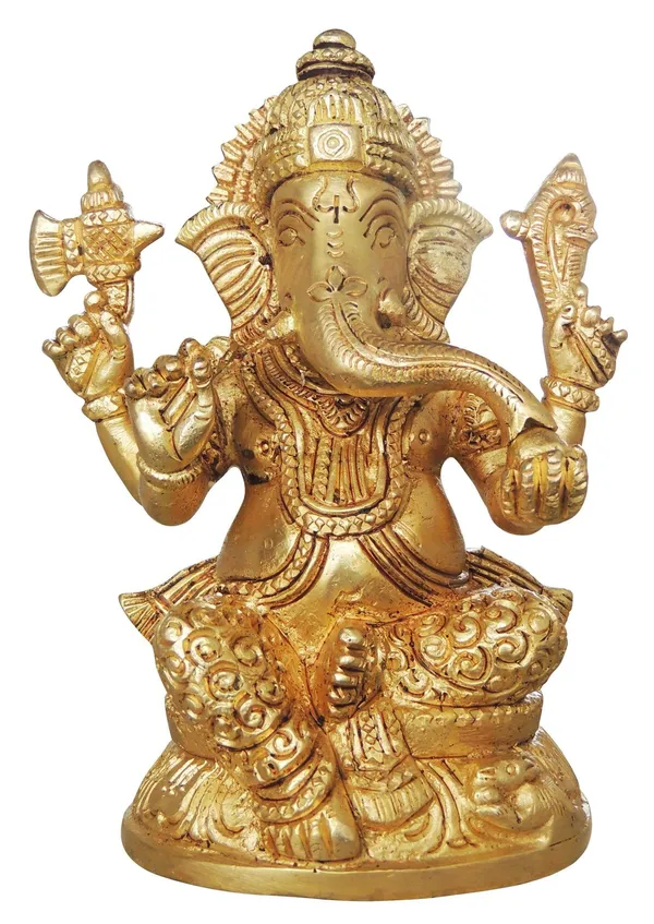 Brass_Showpiece_Ganesh_Ji_Statue_-_3.4x2.3x4.5_Inch_(BS990_G)