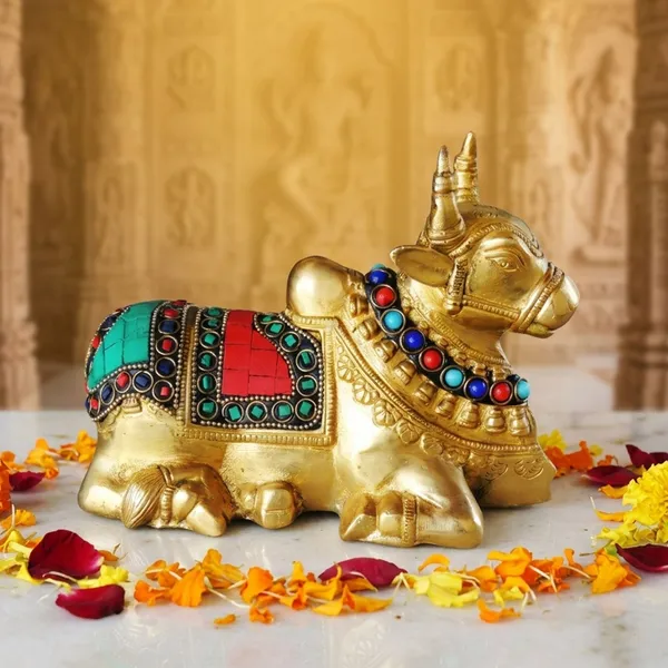 Brass_Showpiece_Nandi_Idol_Statue_-_7x3x5_inch_(BS998_A)
