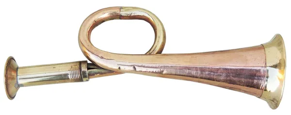 Copper_&_Brass_Bigul_(bugle)_Showpiece_-_6x2x1.7_Inch_(F116)