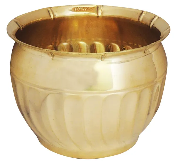 Brass_planter_Pot_Gamala_Diameter_8_inch_weight_0.5_Kg_(F254)_-_8x8x6_inch_(F254)