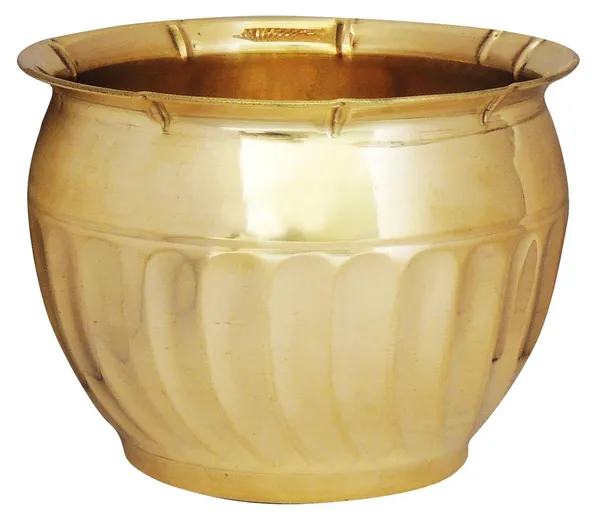 Brass_planter_Pot_Gamala_Diameter_8_inch_weight_0.5_Kg_(F254)_-_8x8x6_inch_(F254)