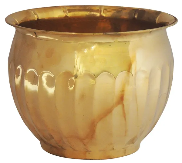 Brass_planter_Pot_Gamala_Diameter_6.5_Inch_weight_300_gm_(F255)_-_6.5x6.5x5_inch_(F255)