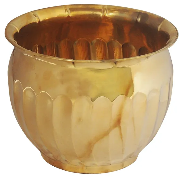 Brass_planter_Pot_Gamala_Diameter_6.5_Inch_weight_300_gm_(F255)_-_6.5x6.5x5_inch_(F255)