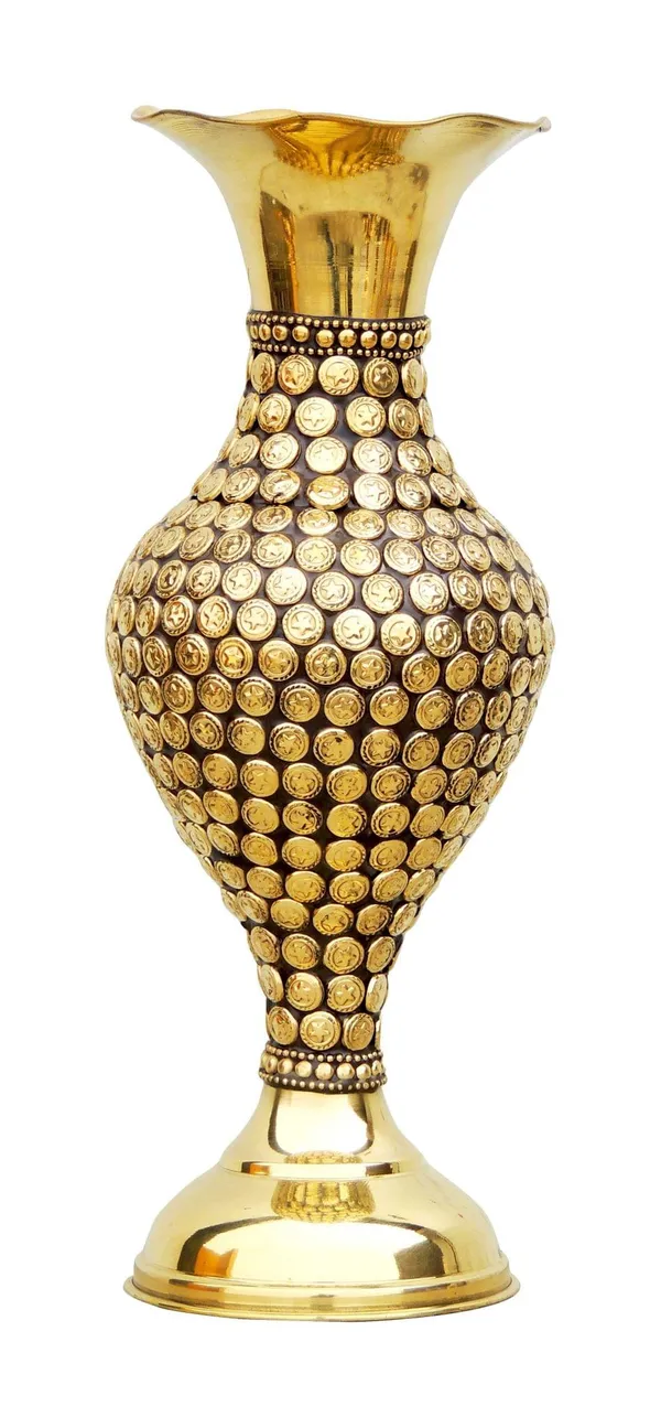 Brass_Home_&_Garden_Decorative_Flower_Pot_,_Vase_-_5.2x10.5x13_inch_(F267_B)