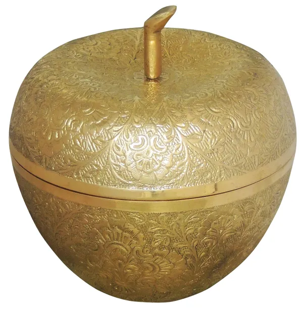 Brass_Decorative_Apple_Shape_Bowl_-_6x6x7_Inch_(F316_A)