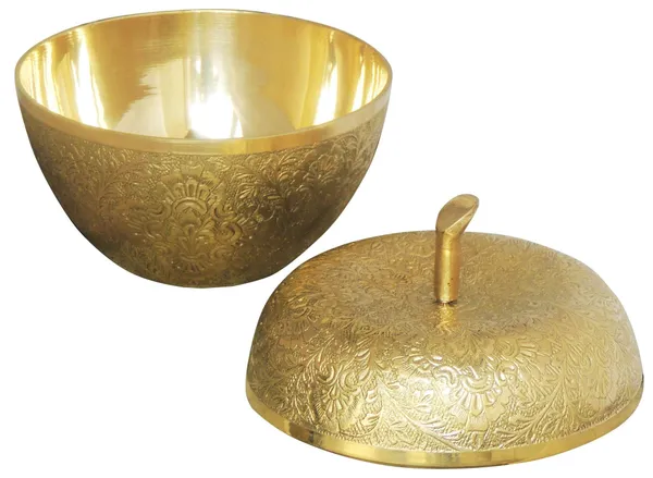 Brass_Decorative_Apple_Shape_Bowl_-_6x6x7_Inch_(F316_A)