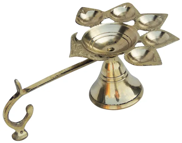 Brass_Table_Decor_Oil_Lamp_Deepak_5_Wicks_-_5.8x4.1x2.2_inch_(F317_B)