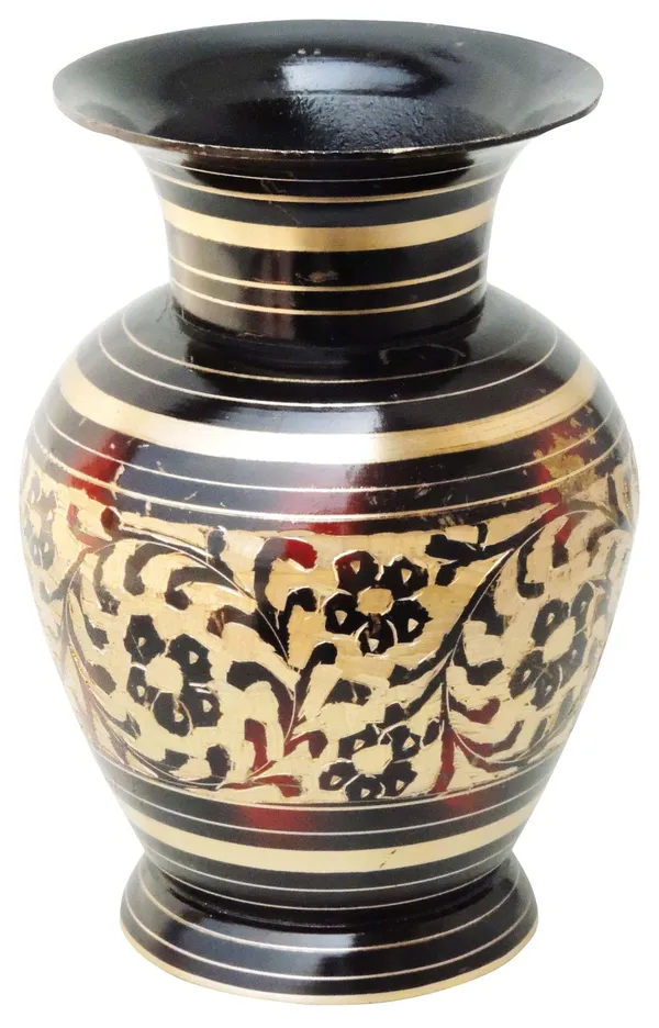 Brass_Home_&_Garden_Decorative_Flower_Pot,_Vase_-_3.5x5x5.5_Inch_(F328_A)