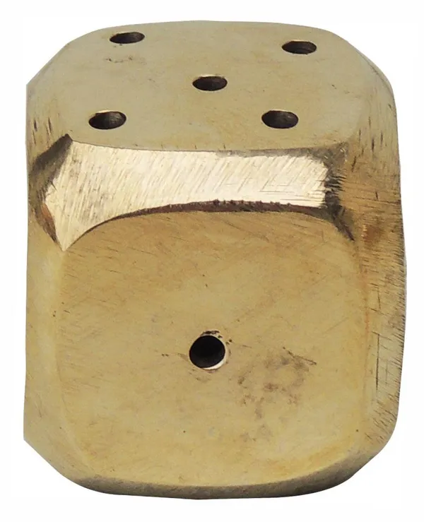 Brass_Pasa_Dice-1.3x1.3x1.3_(F373_B)_-_Pack_of_2