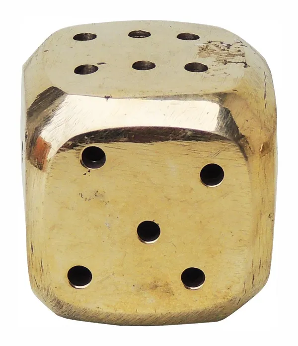 Brass_Pasa_Dice-1.3x1.3x1.3_(F373_B)_-_Pack_of_2