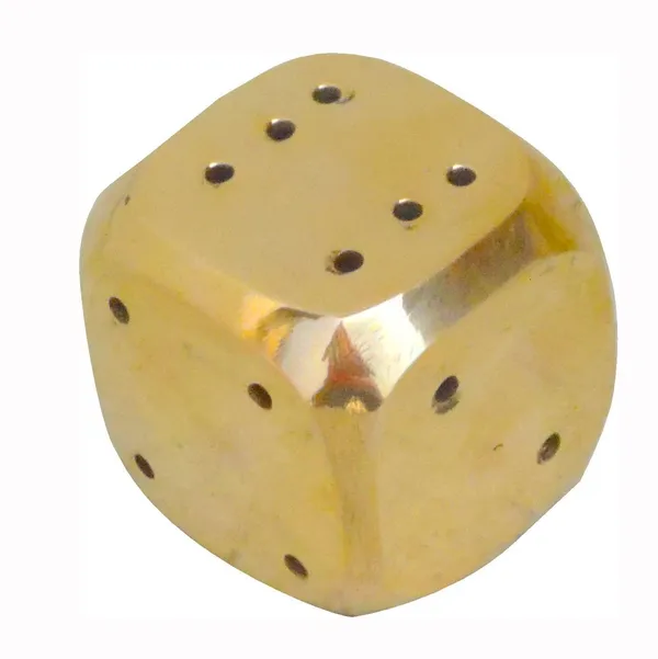 Brass_Pasa_Dice-1.3x1.3x1.3_(F373_B)_-_Pack_of_2