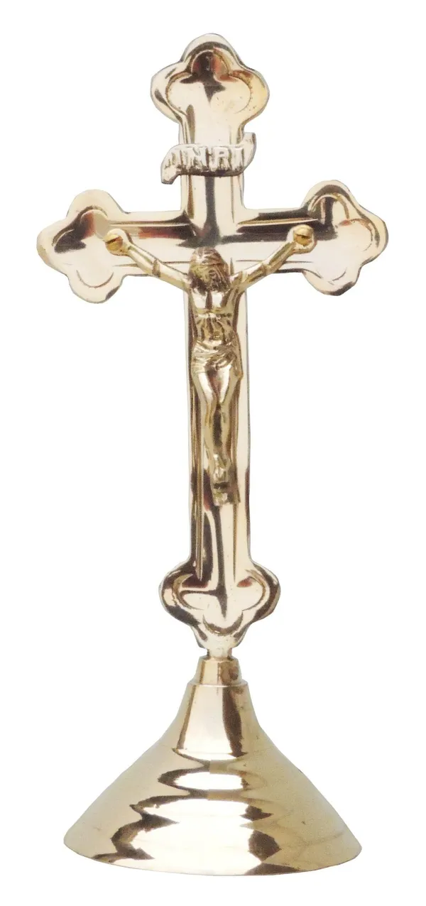 Brass_Decorative_Showpiece_Jesus_On_Cross_-_4.5x3.7x10_inch_(F377_C)