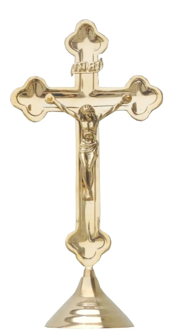 Brass_Decorative_Showpiece_Jesus_On_Cross_-_6.3x3.7x12.5_inch_(F377_D)