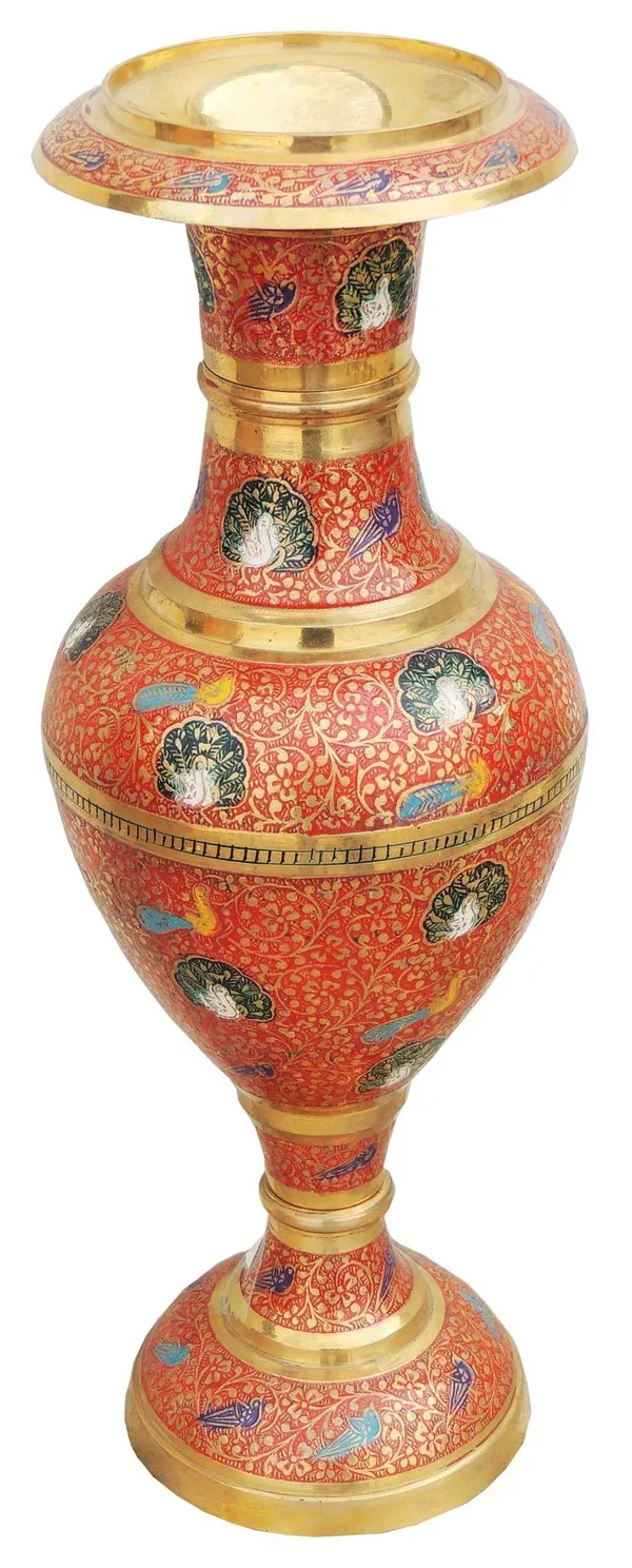 Brass_Home_&_Garden_Decorative_Flower_Pot,_Vase_-_6x12.5x16_Inch_(F405_A)