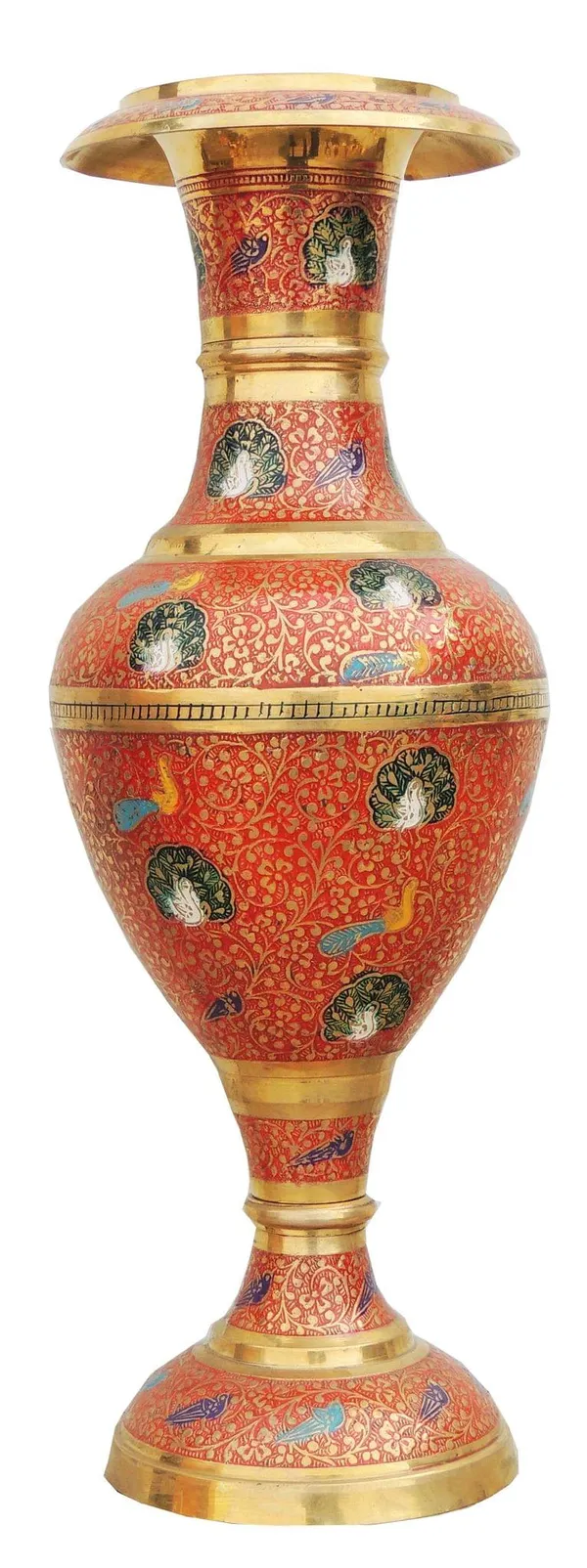 Brass_Home_&_Garden_Decorative_Flower_Pot,_Vase_-_6x12.5x16_Inch_(F405_A)