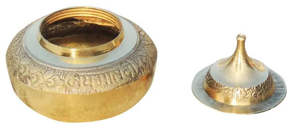 Brass_Handicraft_Sindoor_Dani,_Dabbi_With_Brass_Finish_-_2.2x2.2x2.4_inch_(F416_C)_-_Pack_of_2