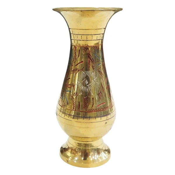 Brass_Home_&_Garden_Decorative_Flower_Pot,_Vase_-_2.5x4.5x5_inch_(F492)