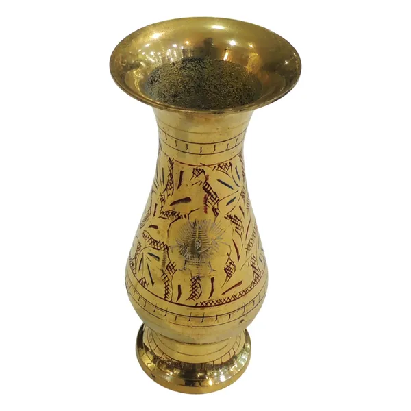Brass_Home_&_Garden_Decorative_Flower_Pot,_Vase_-_2.5x4.5x5_inch_(F492)