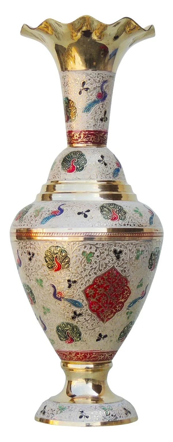 Brass_Home_&_Garden_Decorative_Flower_Pot,_Vase_-_6x6x15.5_inch_(F500_A)