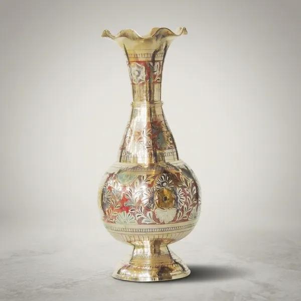 Brass_Home_&_Garden_Decorative_Flower_Pot,_Vase_-_5.2x5.2x12_inch_(F536_A)