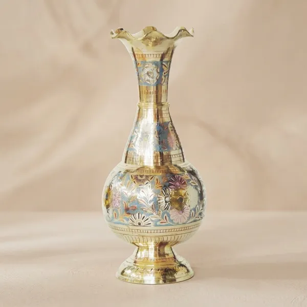 Brass_Home_&_Garden_Decorative_Flower_Pot,_Vase_-_5.2x5.2x12_inch_(F536_B)