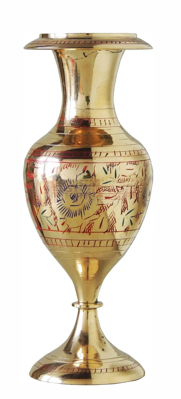Brass_Home_&_Garden_Decorative_Flower_Pot,_Vase_-_2.8x6x7.5_inch_(F552_A)