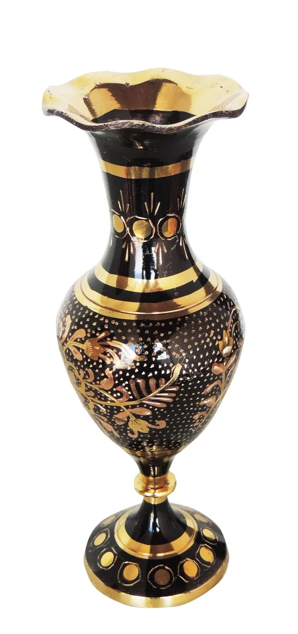 Brass_Home_&_Garden_Decorative_Flower_Pot_,_Vase_-_3x7.5x9.5_inch_(F561_A)