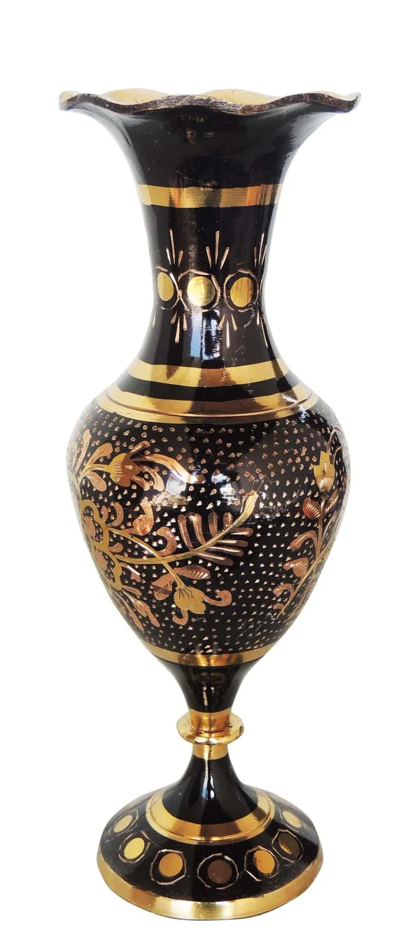 Brass_Home_&_Garden_Decorative_Flower_Pot_,_Vase_-_3x7.5x9.5_inch_(F561_A)