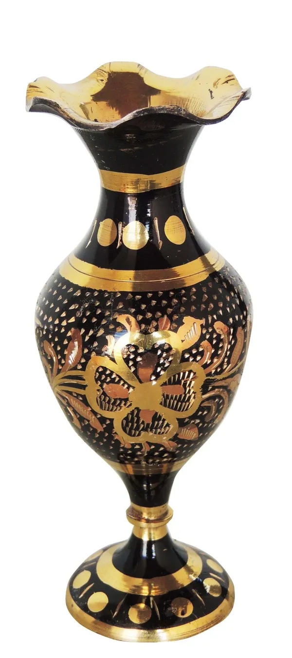 Brass_Home_&_Garden_Decorative_Flower_Pot,_Vase_-_2x4.8x6_inch_(F563_A)