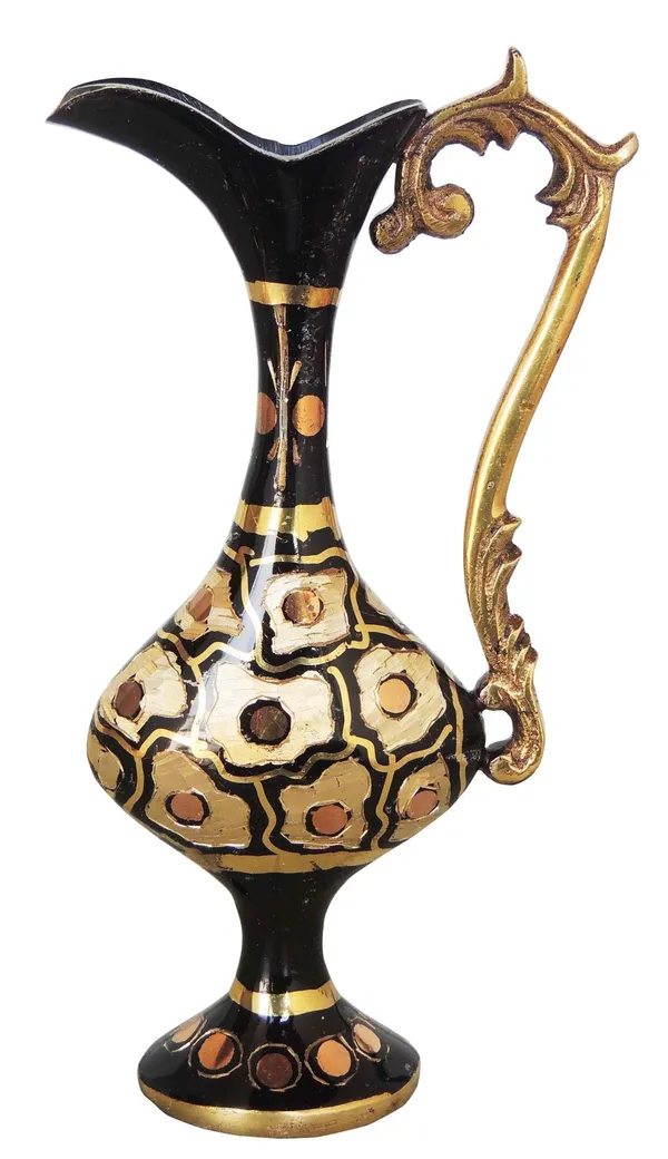 Brass_Home_&_Garden_Decorative_Surahi_Shape_Flower_Pot,_Vase_-_3.8x5.5x7_inch_(F566_A)